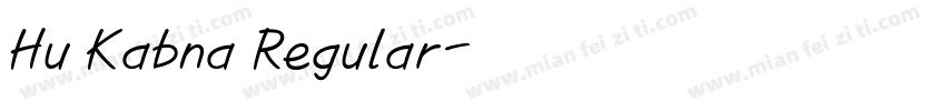 Hu Kabna Regular字体转换